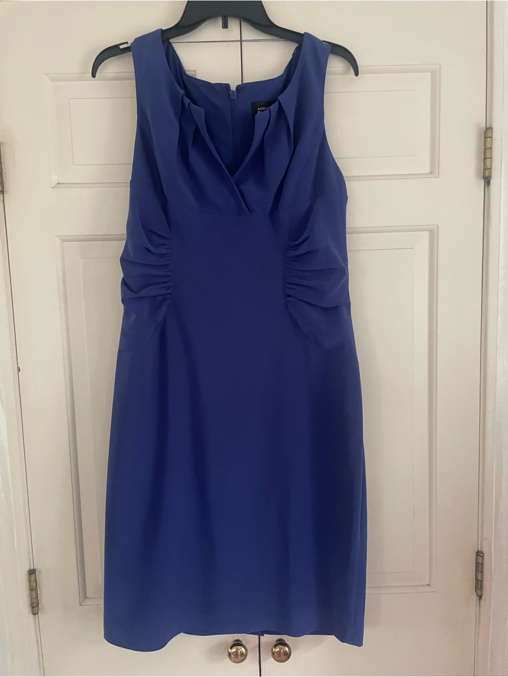 Sleeveless Royal Blue Sheath Dress- Ad